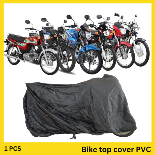 Universal PVC top cover for bikes, providing waterproof and dustproof protection for all bike models.