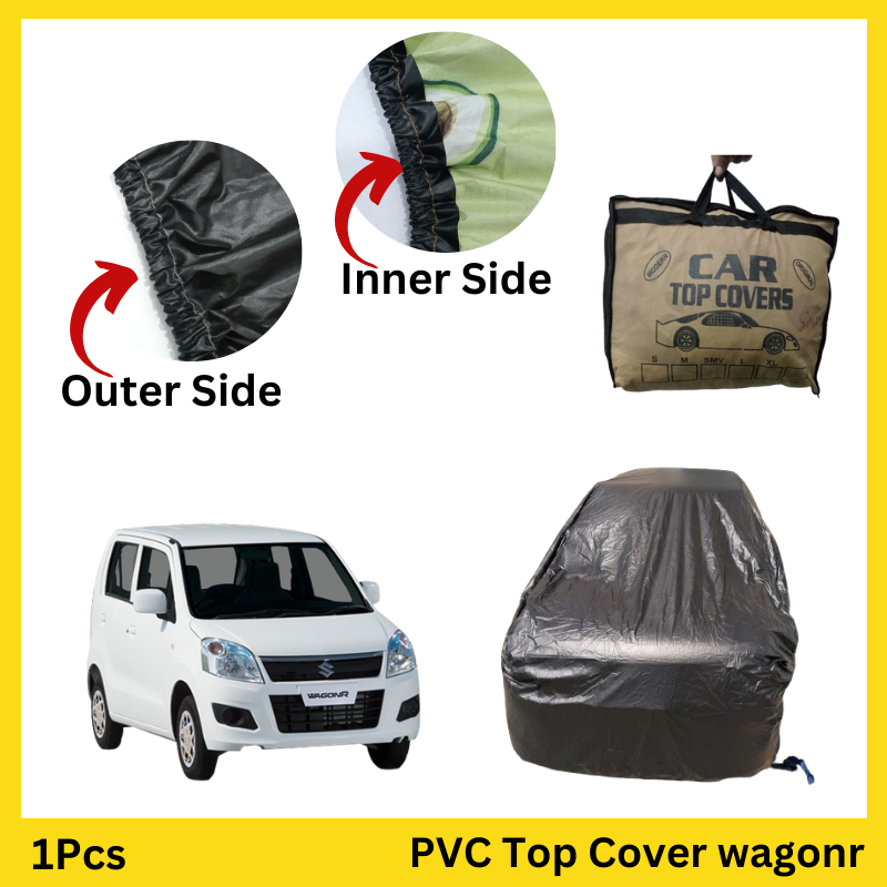 Pak Suzuki Waterproof & Dustproof Top Cover for WagonR - Waterproof and dustproof top cover designed to protect your vehicle from rain, dust, and sunlight. Durable PVC and rubber-coated construction for all-weather protection.